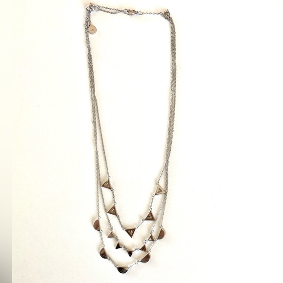 Stella & Dot Pavé Chevron Necklace - Silver - Picture 5 of 11